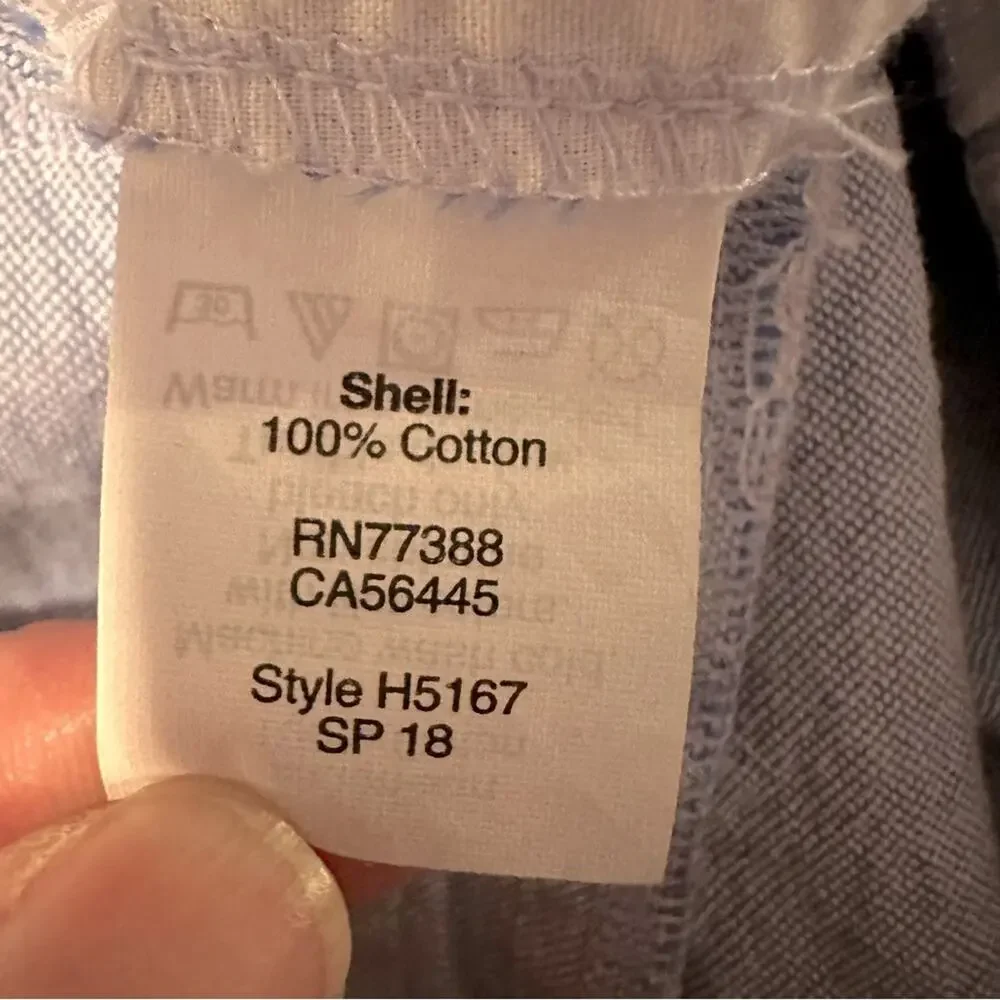 J Crew Short Size 4 Classic Oxford light Blue 100% Cotton Summer Preppy